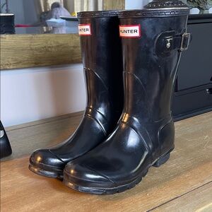 Hunter Black Waterproof Boots
